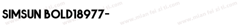 simsun bold18977字体转换